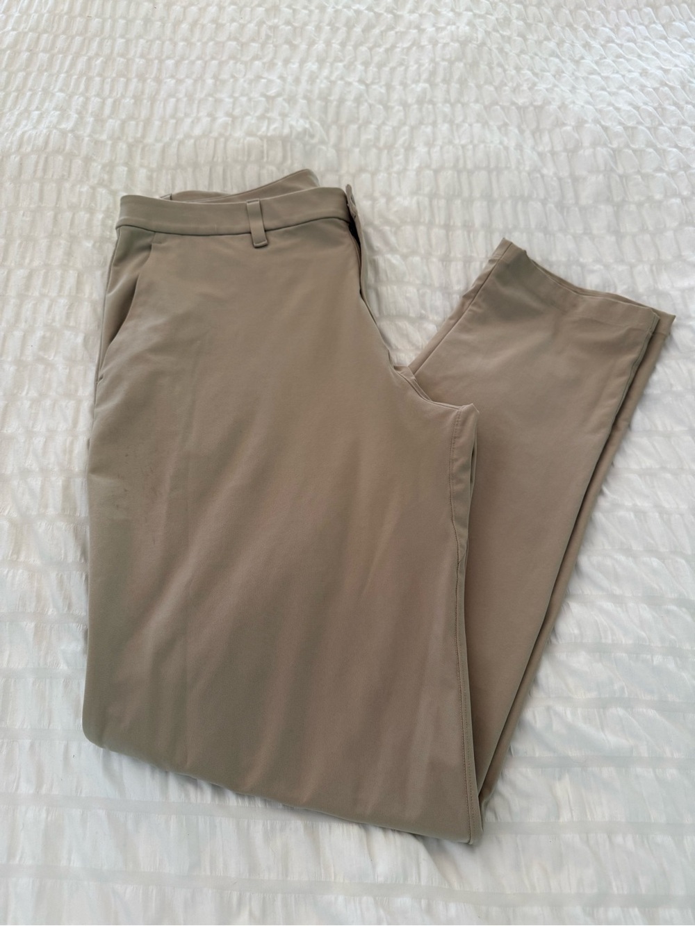 Lululemon Men's Casual Straight-Leg Pants in Taupe - EUC 34 x 34